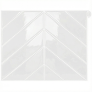 Blanc - Carrelage chevron autocollant