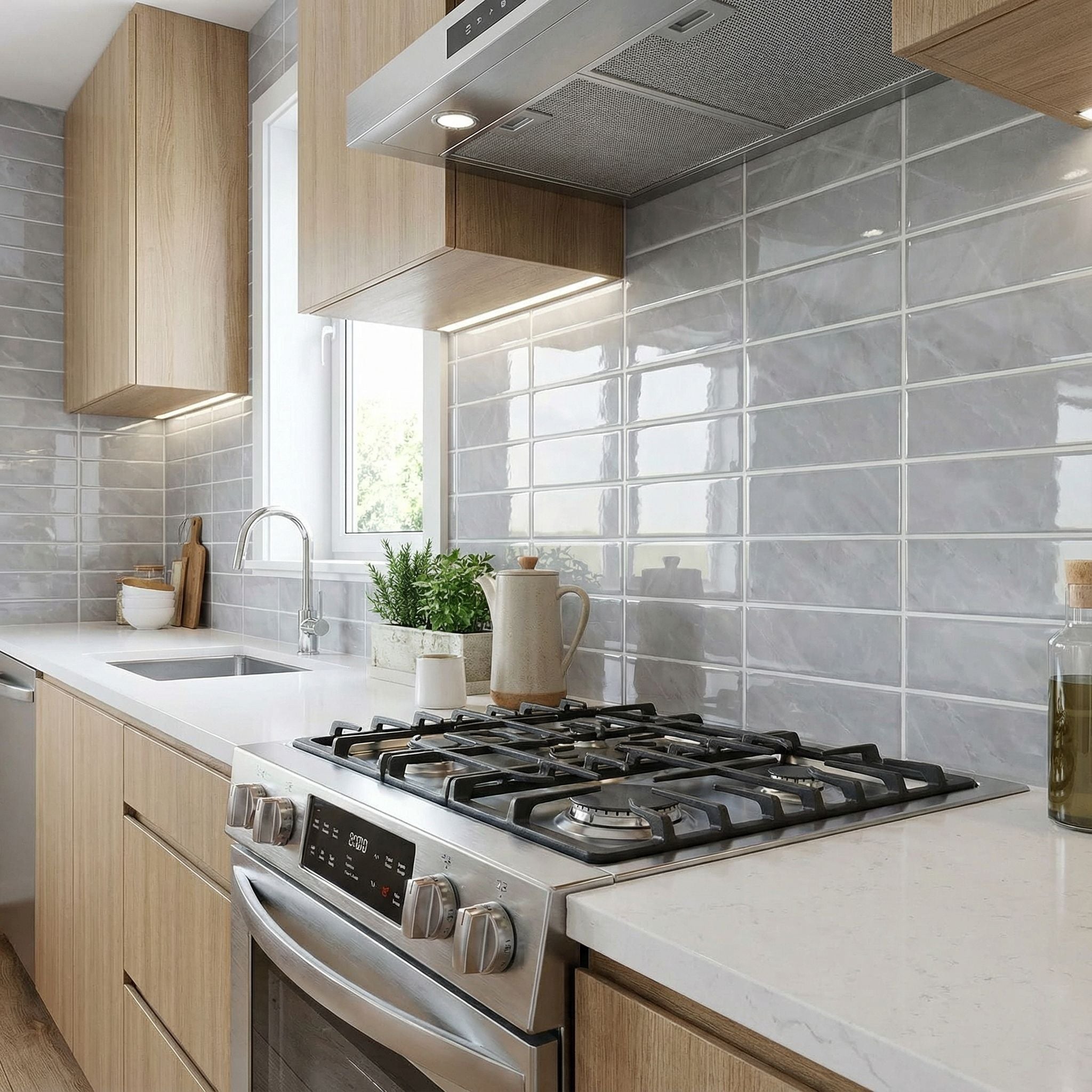 Marbre - Carrelage droit autocollant