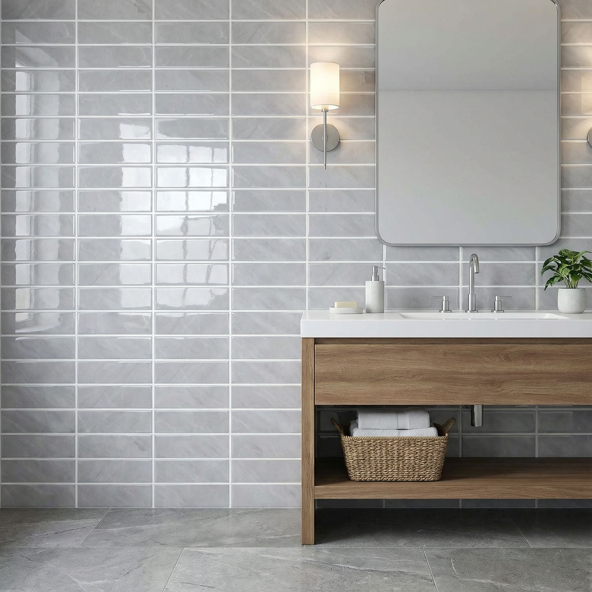 Marbre - Carrelage droit autocollant